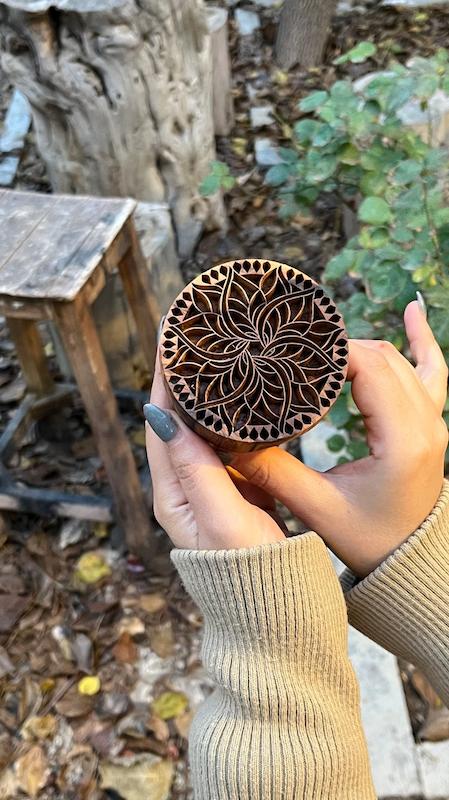 مهر چوبی کلمپه شمسه ی ماهان