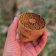 تصویر جانبی مهر کلمپه چوبی طرح پسته 