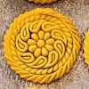 نتیجه ی خمیر مهر کلمپه طرح بادامی دورپیچ دار