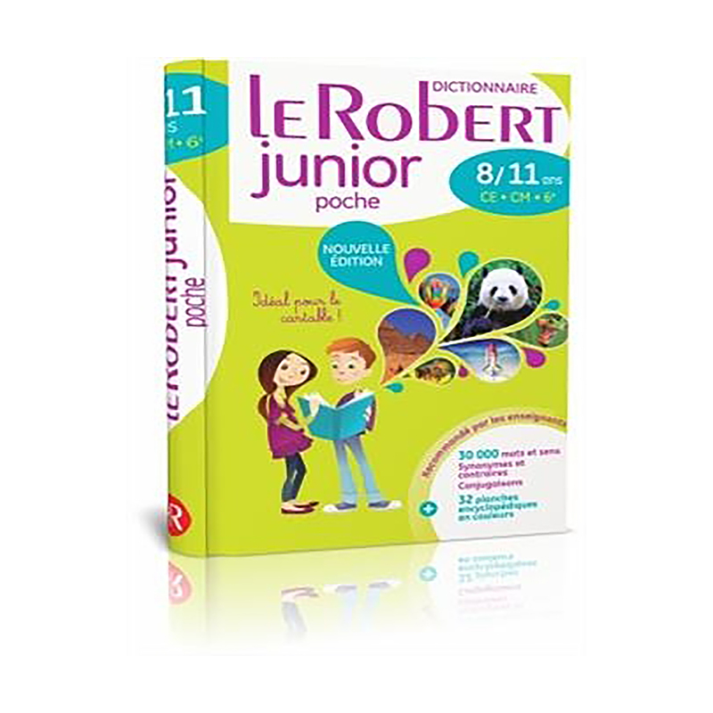  کتاب زبان Dictionnaire Le Robert Junior Poche 8-11 ans CE-CM, 6eme 