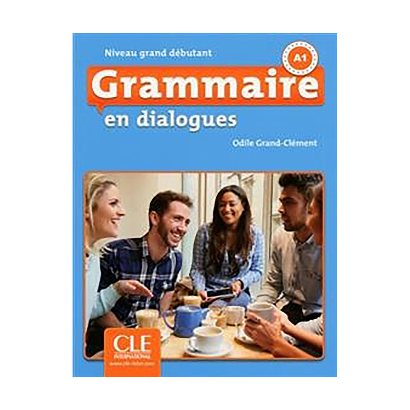  کتاب فرانسه گرامر این دیالوگ ویرایش دوم Grammaire en dialogues - nveau grand debutant + CD - 2eme edition  سیاه و سفید