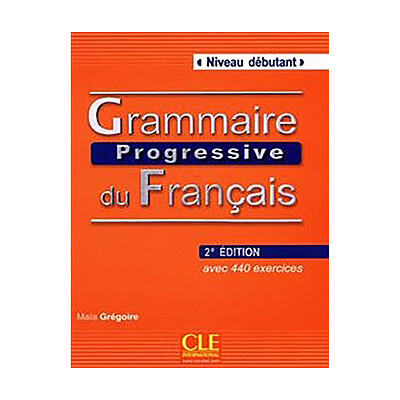  کتاب گرامر پروگرسیو فرانسه ویرایش دوم Grammaire Progressive Du Francais - debutant + CD - 2eme 