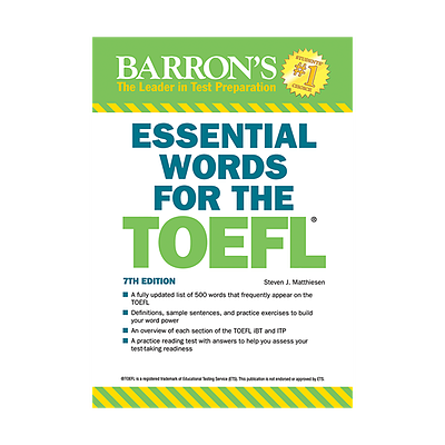 کتاب واژگان ضروری تافل ویرایش هفتم Essential Words for the TOEFL 7th