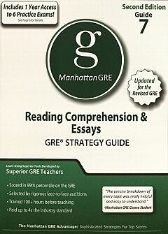 Reading Comprehension & Essaye GRE