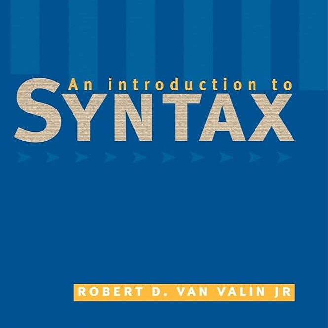 An Introduction to Syntax Van Valin