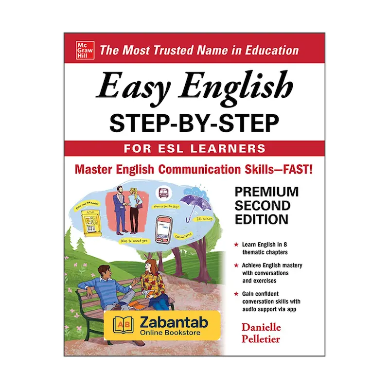 کتاب Easy English Step-by-Step for ESL Learners ویرایش دوم | منبع آموزشی گام‌به‌گام برای یادگیری زبان انگلیسی ویژه زبان‌آموزان ESL