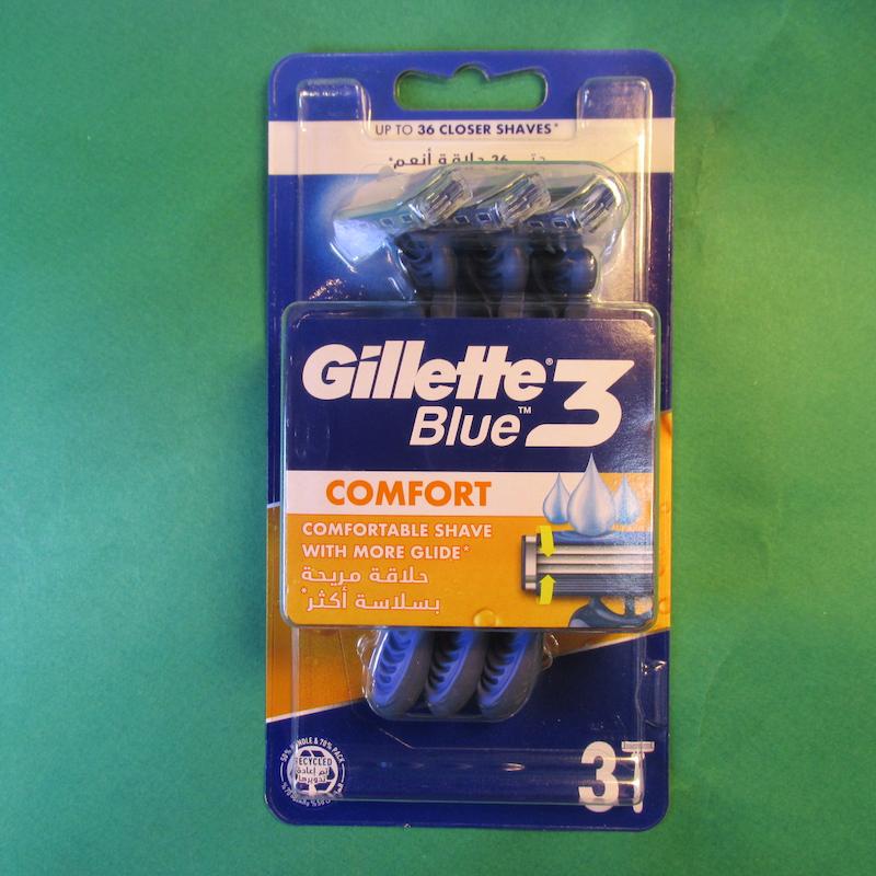 خودتراش 3 لبه مدل GILLETTE Blue3 (بسته سه عددی)