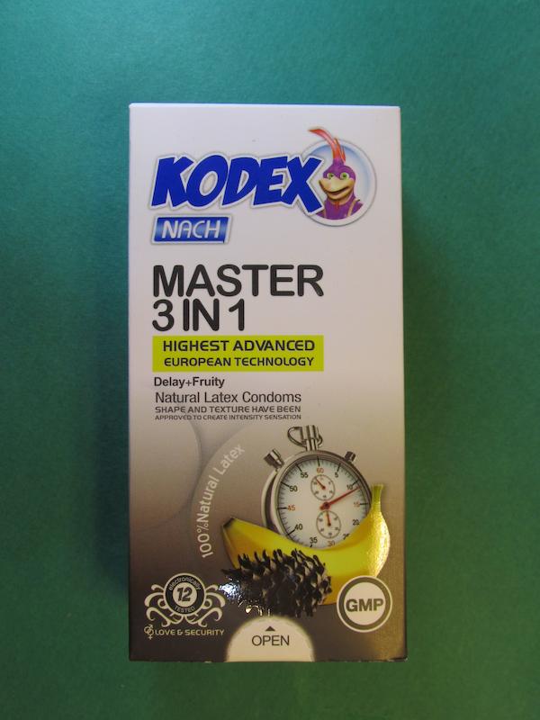 کاندوم تاخیری کدکس مدل Master 3 In 1 بسته 12 عددی