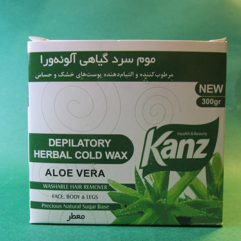 موم سرد گیاهی آلوئه ورا کنز