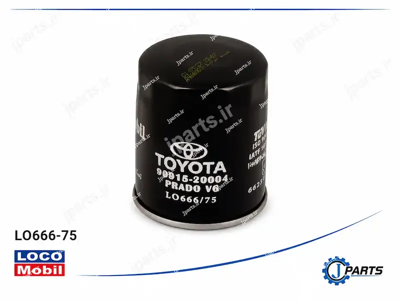 فیلتر روغن تویوتا 20004-90915، پرادو 6 سیلندر با کد فنی LO666-75