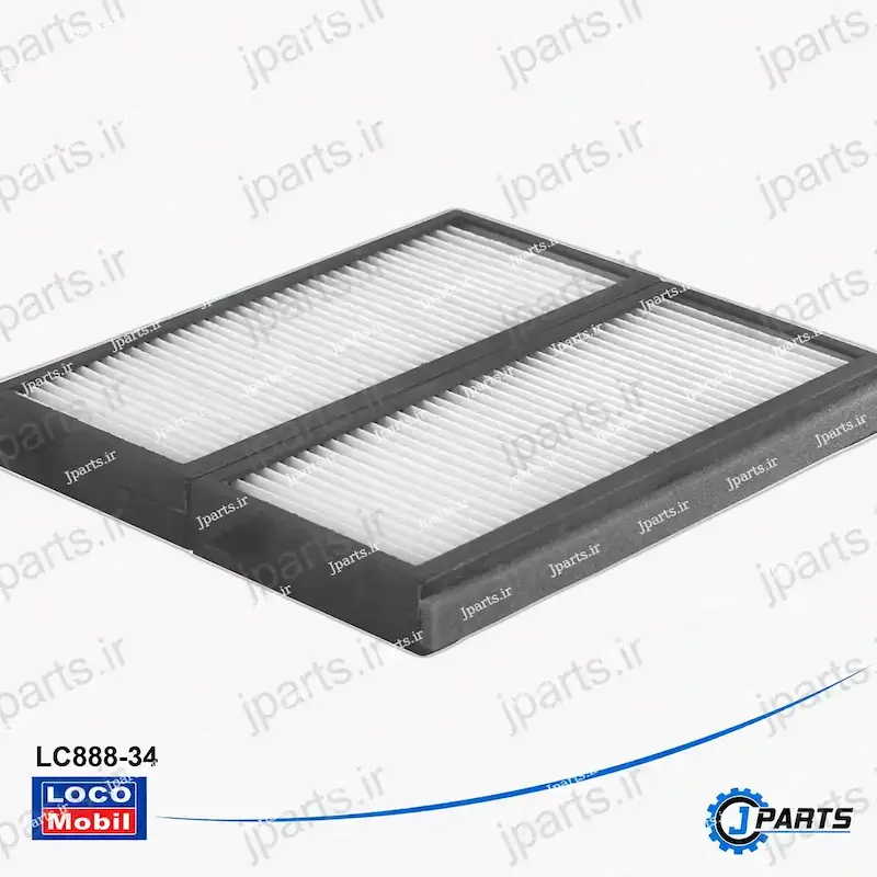 فیلتر کابین ریو - تیبا، ساینا(قابدار با مواد PP و کاغذ نانوون) با کد فنی LC888-34