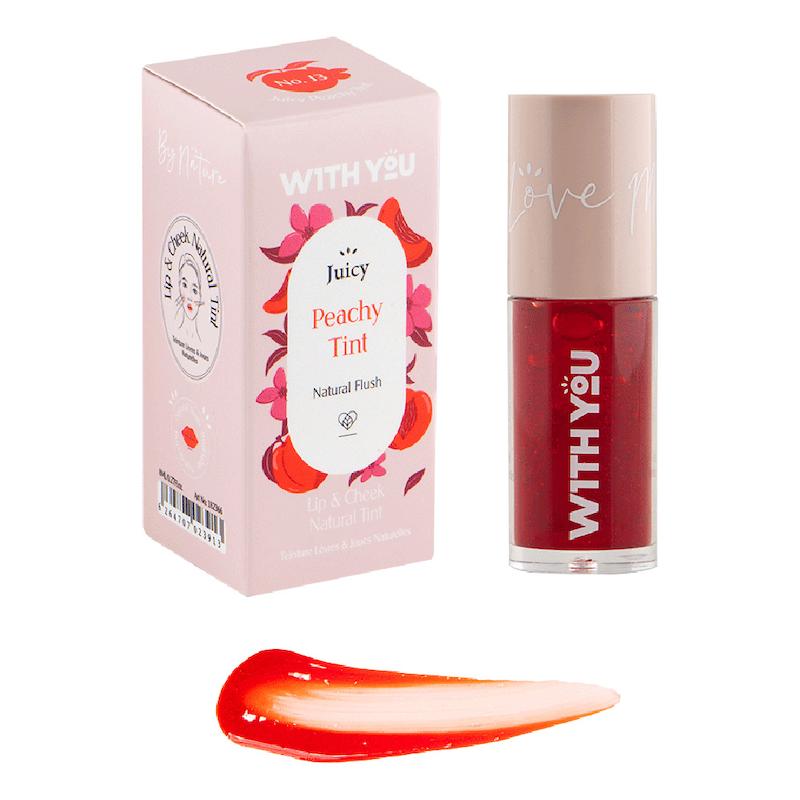 تینت مایع رنگی لب و گونه ویت یو J3 هلو