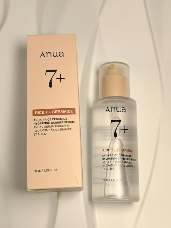 سرم آبرسان برنج و سرامید آنوا | تغذیه و ترمیم پوست خشک و حساس