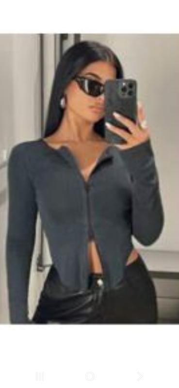 کراپ کبرینی زیپ دار شین