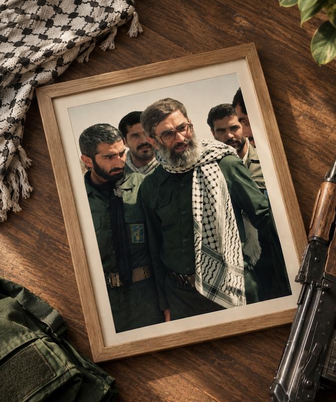 قاب عکس رهبر شهید( مبارزه)