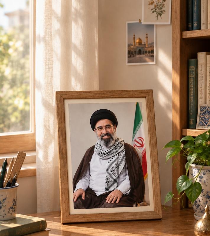 قاب عکس اقا سید مجتبی