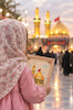 قاب عکس امام حسینی کودکانه