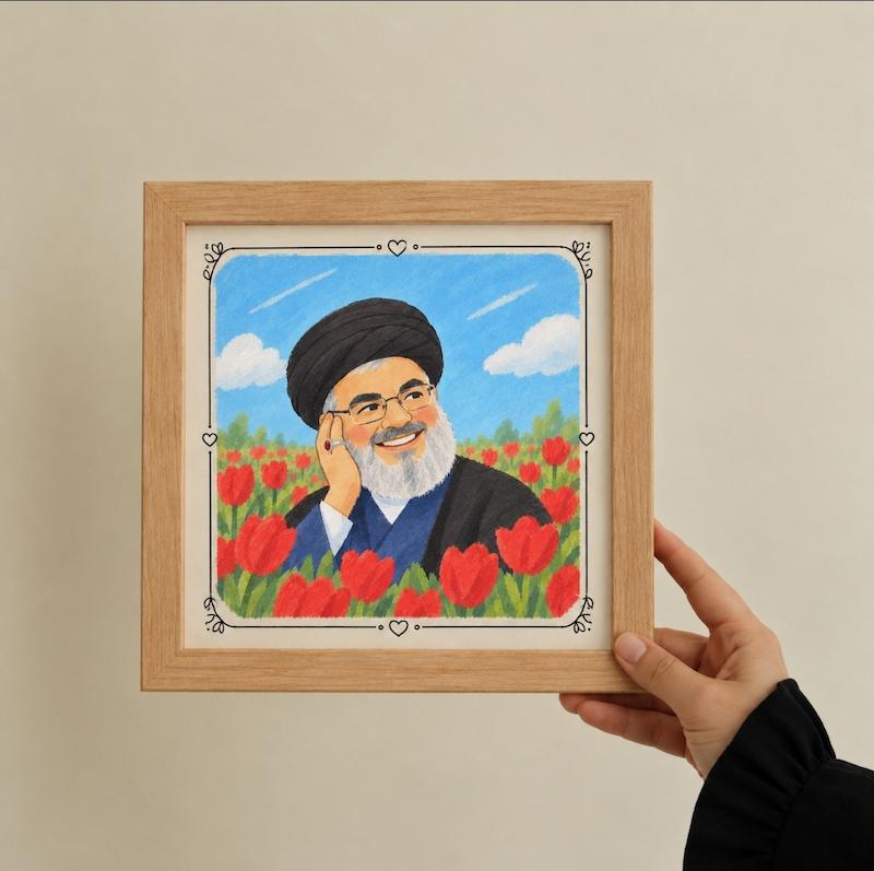 قاب عکس کودکانه نصرالله