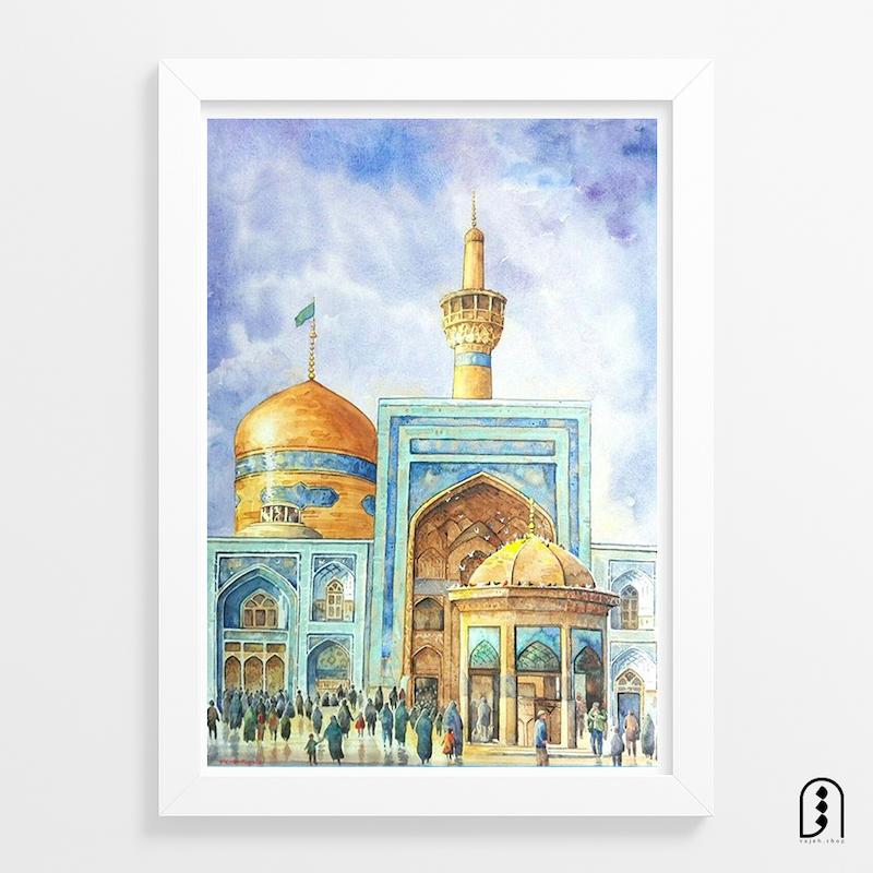 قاب عکس "نقاشی حرم امام رضا(ع)"