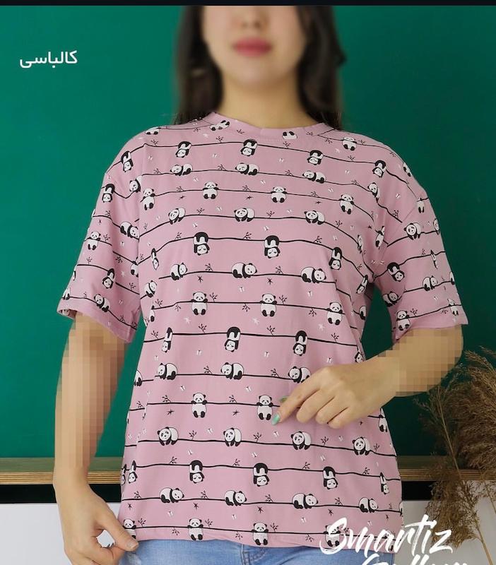 تیشرت گل برجسته پاندا