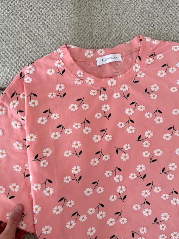 تیشرت گل برجسته