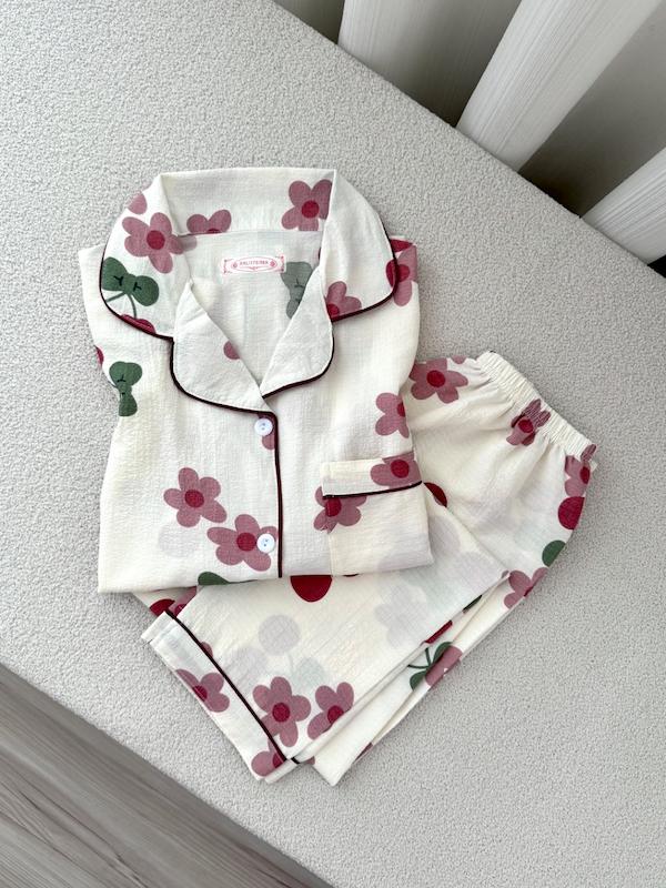 تیشرت شلوار آلبالویی🍒