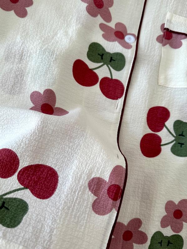 تیشرت شلوار آلبالویی🍒