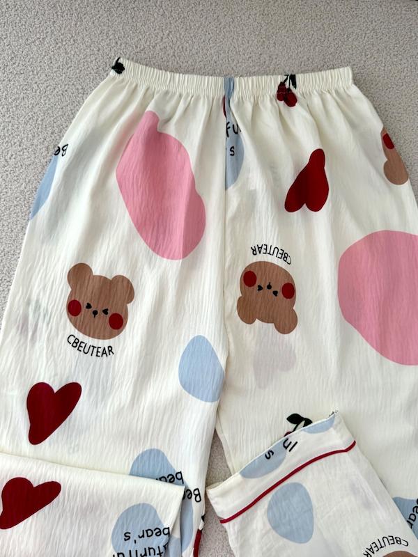 ست تیشرت شلوار خرسی🧸❤️