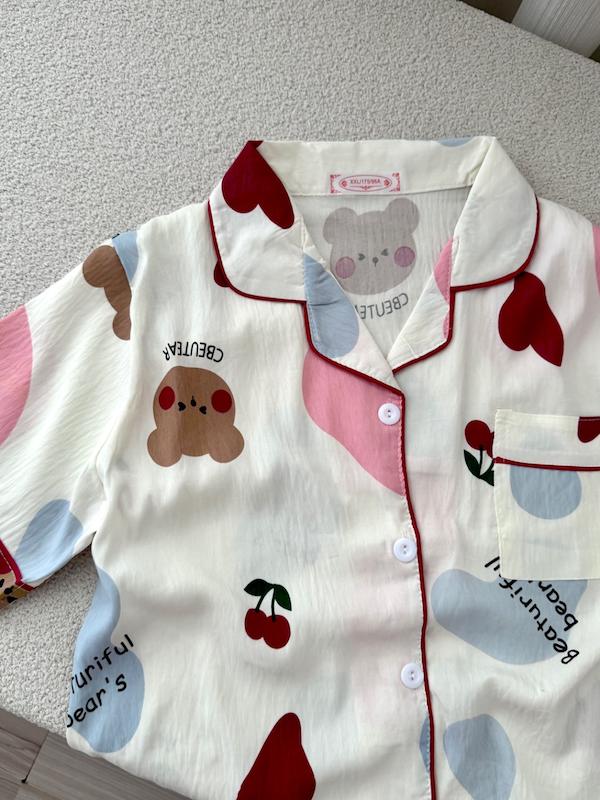 ست تیشرت شلوار خرسی🧸❤️