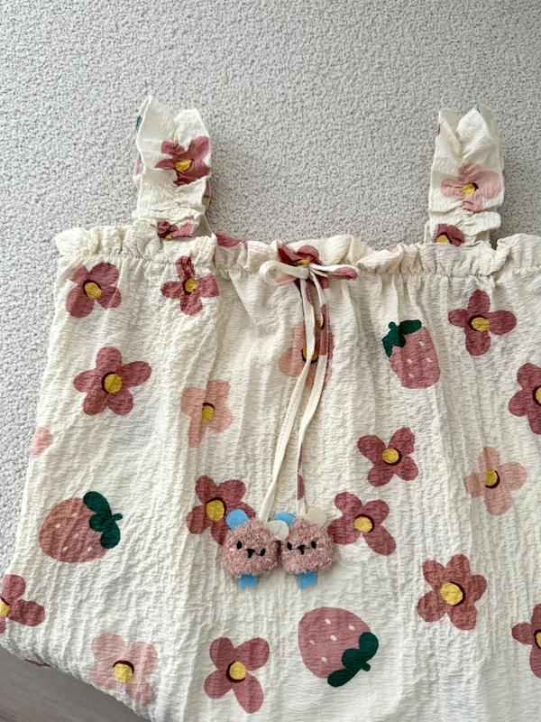 ست تاپ شورتک توت فرنگی🍓