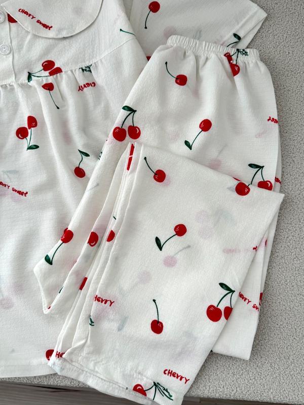 تیشرت شلوار آلبالویی🍒