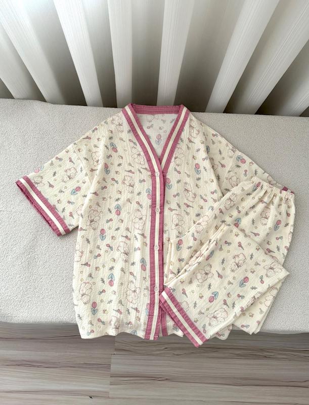تیشرت شلوار خرگوشی گل لاله🌷