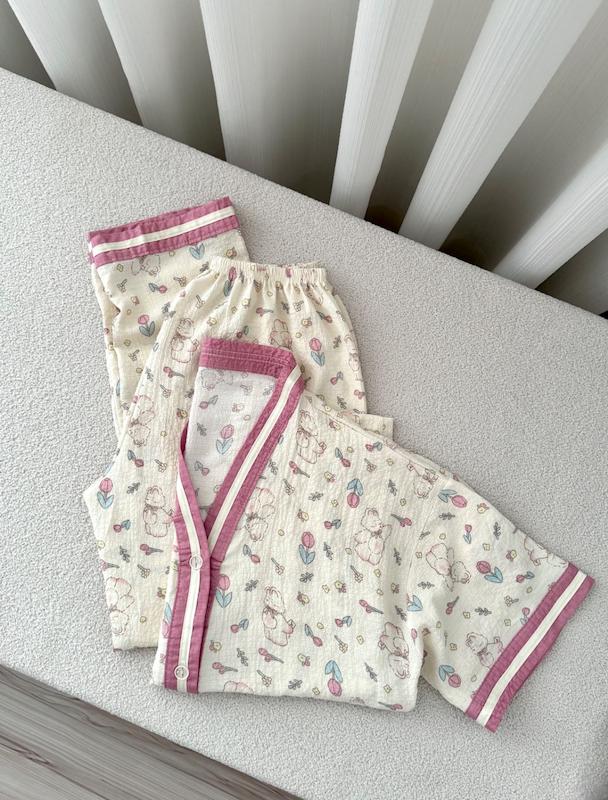 تیشرت شلوار خرگوشی گل لاله🌷