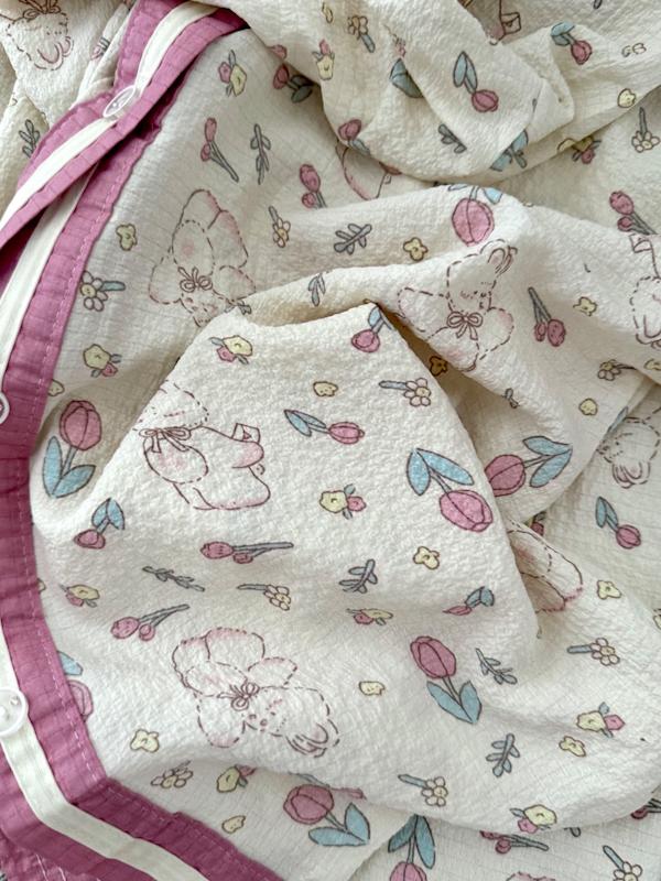 تیشرت شلوار خرگوشی گل لاله🌷