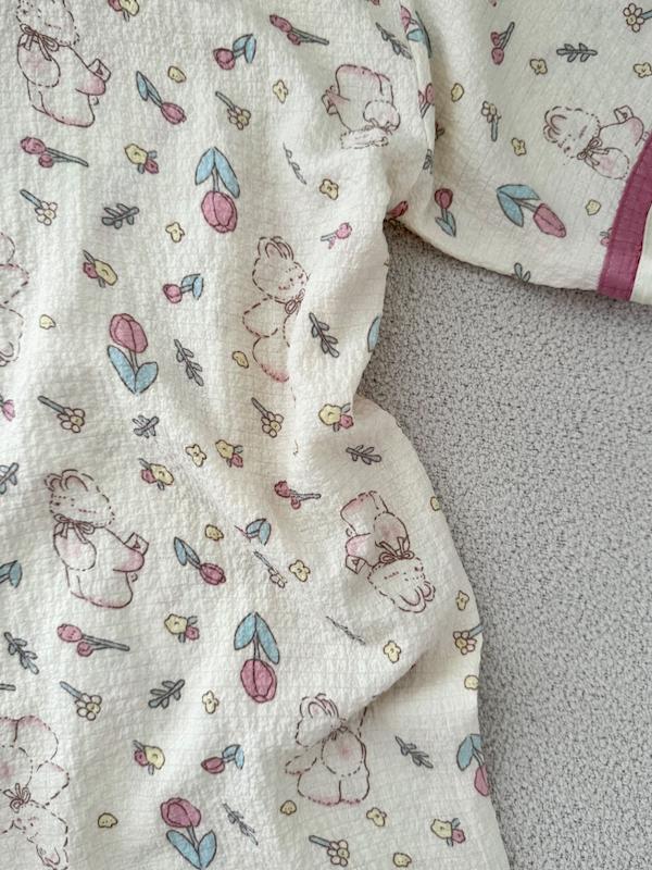 تیشرت شلوار خرگوشی گل لاله🌷