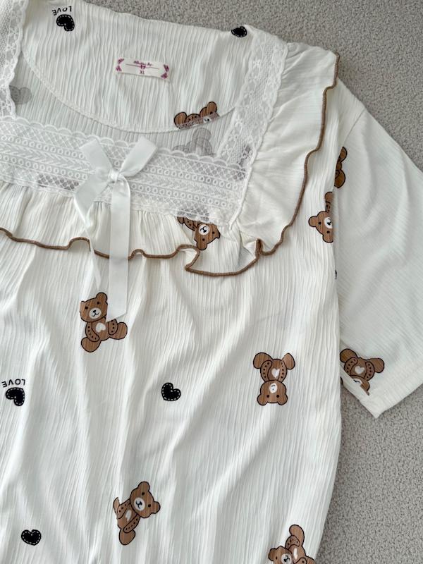 ست تیشرت شلوار خرسی🧸