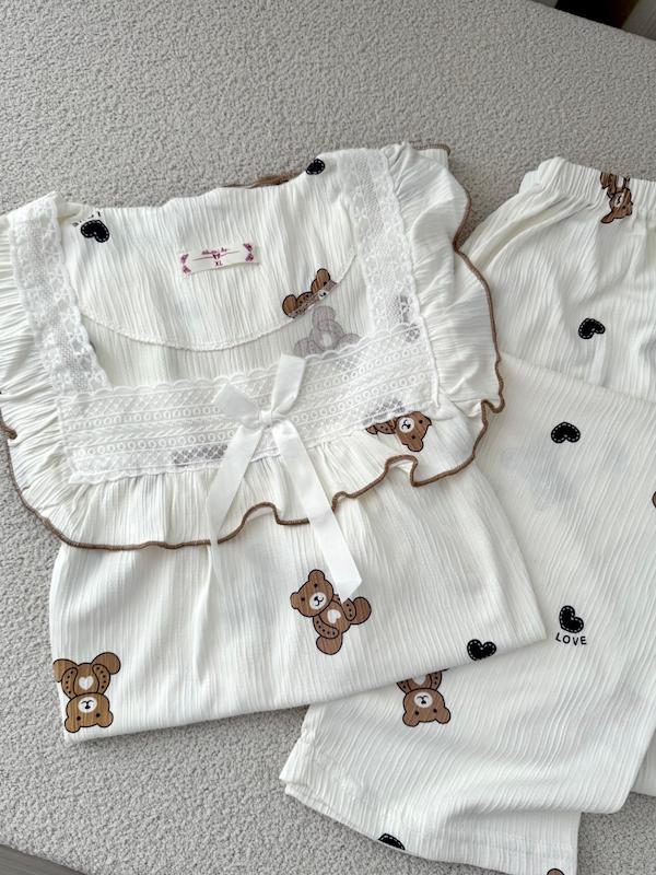 ست تیشرت شلوار خرسی🧸