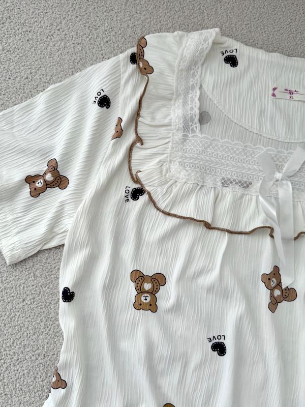 ست تیشرت شلوار خرسی🧸