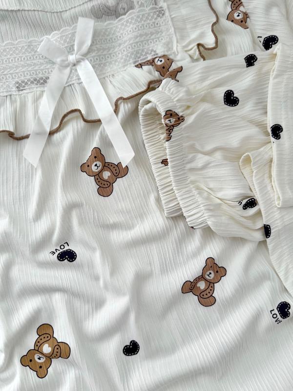 ست تیشرت شلوار خرسی🧸