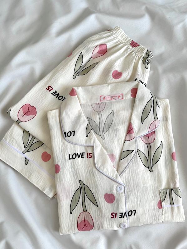 بلوزشلوار گل لاله