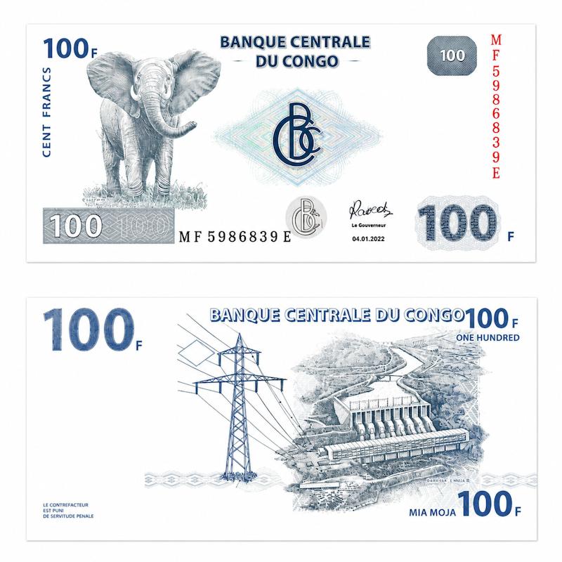 اسکناس ۱۰۰ فرانک کنگو (Congo 100 Francs)