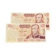 اسكناس  ١٠٠ريال يادبود انقلاب سفيد سال١٣٥٠ -جفت-كيفيت بانكى