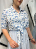 شومیز گره ای گل دار