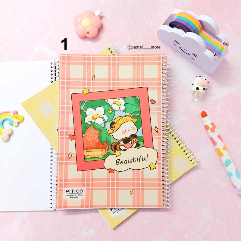 دفترنقاشی40برگ چهارخونه