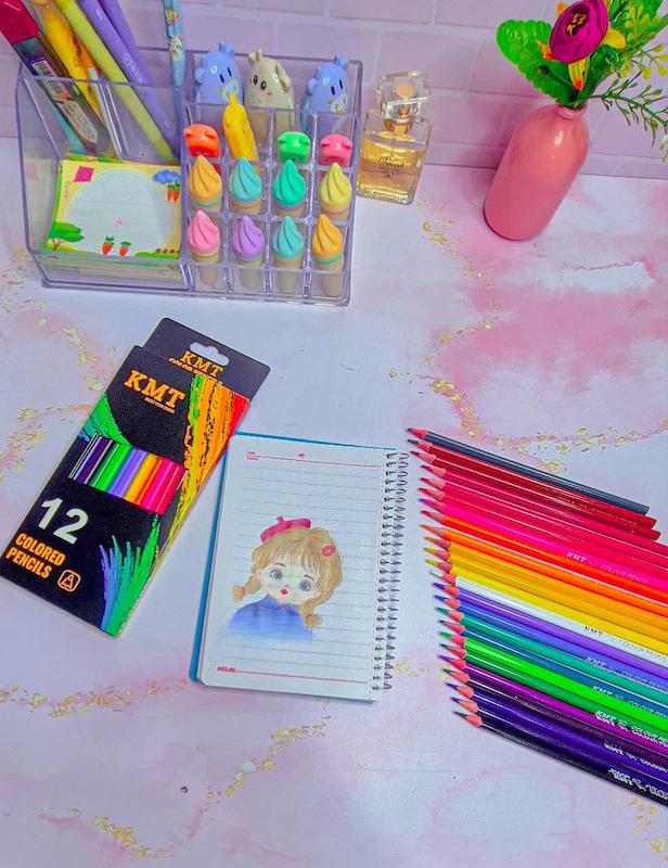 مدادرنگی12رنگ kmt