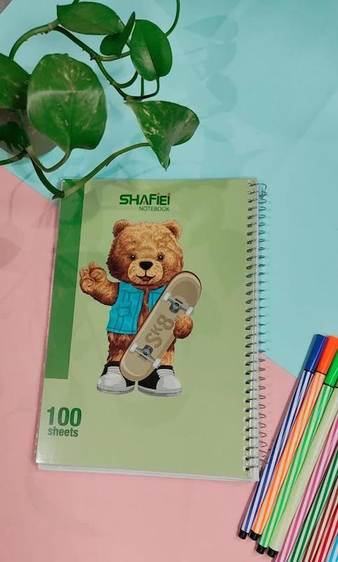 دفتر 100برگ جلد سلفون