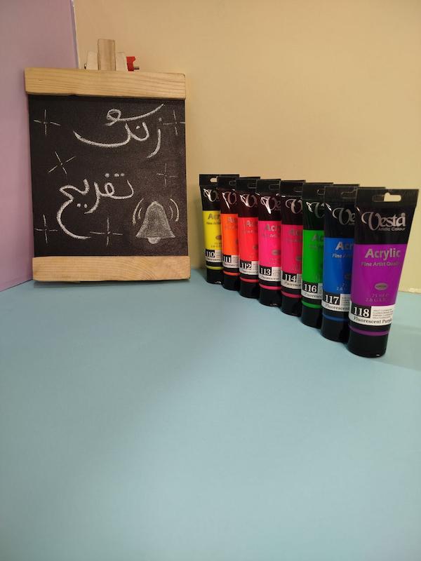 رنگ اکرولیک ۷۵ میل فلئورسنت