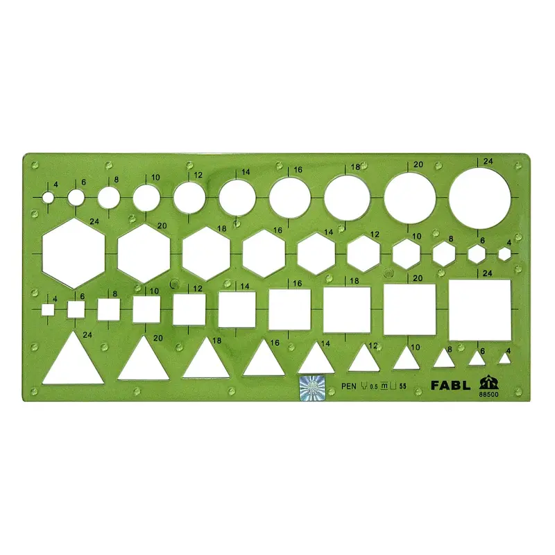 شابلون اشکال هندسی فابل