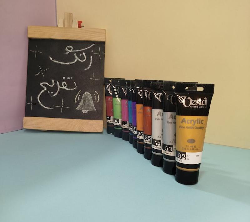 رنگ اکرولیک متالیک وستا ۷۵ میل