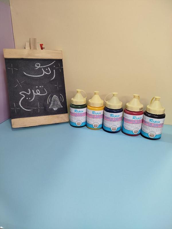 رنگ اکرولیک ۲۸۰ میل ساده و متالیک رپین